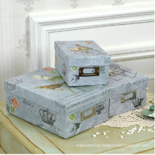 Quality Printing Storage Paper Boxes with Metal Label Holder